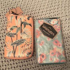 Tropical travel wallets